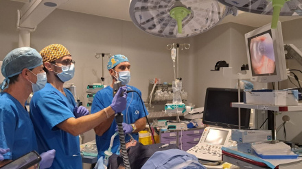 Primera reducción de volumen pulmonar mediante vapor en un hospital privado