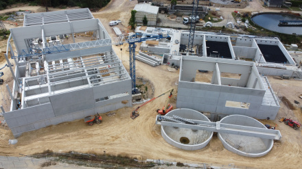 Obras en la EDAR de A Silvouta en Santiago