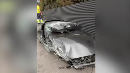 El coche que se estrelló