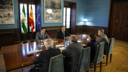 Imagen de la reunión del Gobierno andaluz en el Palacio de San Telmo