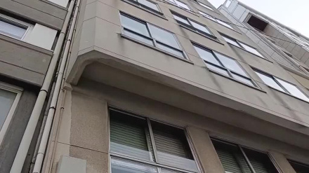 Edificio en la avenida de Monelos en el que falleció Carmen, la presunta última víctima de "La Reme"