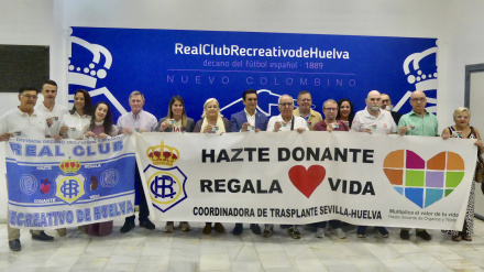 Renovación del acuerdo entre el Recreativo de Huelva y la Coordinadora de transplantes