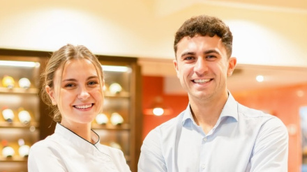 Alberto y Malena Martínez Díaz son la tercera generación de que guían el restaurante O Parrulo