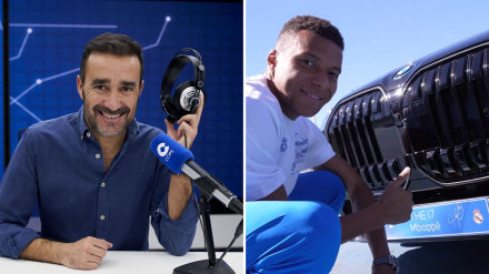 Juanma Castaño y los coches del Real Madrid