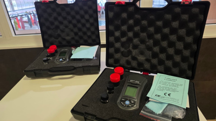 Los dos turbidímetros que ha adquirido el ayuntamiento para el control de la legionelosis