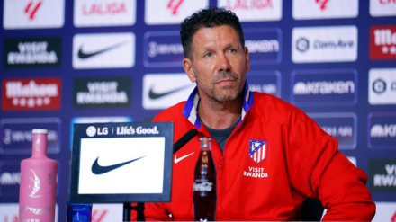 Diego Pablo Simeone, entrenador del Atlético de Madrid