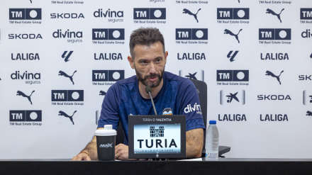 Corberán, en la previa del Alavés-Valencia