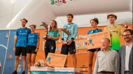 Podio en la Carrera de la Miel de Hornachuelos