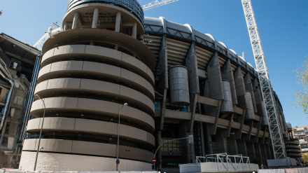 Imagen de las obras del Bernabéu