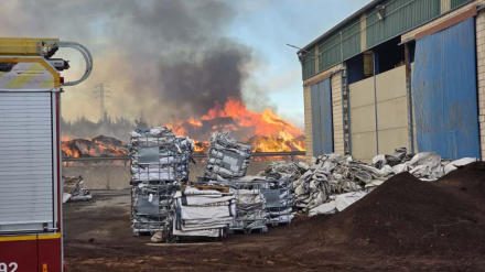 Incendio en San Vicente de Alcántara