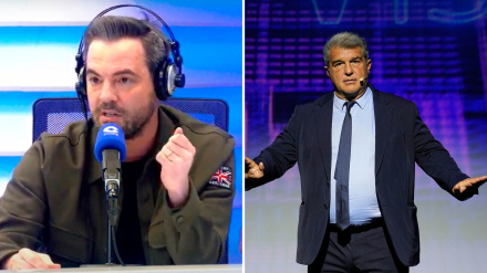 Nacho Peña y Joan Laporta