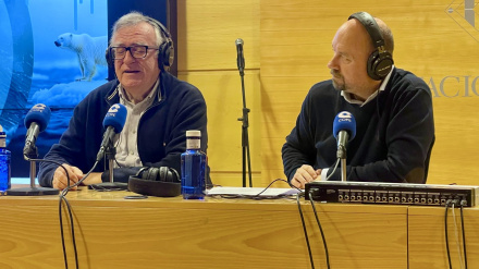 Joan Ramon Gonzalez amb Ricard Alvarez en un programa de COPE Lleida