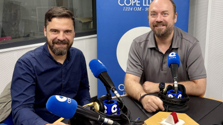 Carlos Enjuanes amb Ricard Alvarez a COPE Lleida