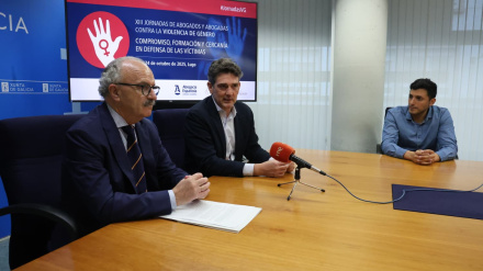 Las jornadas fueron presentadas este martes por el delegado de la Xunta, Javier Arias, y el presidente del Colexio de Avogados de Lugo, Félix Mondelo