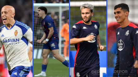 Mollejo, Víctor García, Mella o Villares son algunos de los futbolistas que han tenido que jugar de laterales en el Deportivo