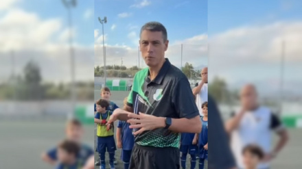 Ángel Andrés, árbitro de fútbol Juvenil en Málaga
