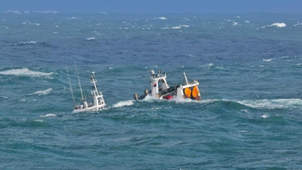El pesquero Radoche Tercero, en alta mar