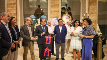 Momento de la presentación de la obra de Juan Tenorio por parte del Paso Azul