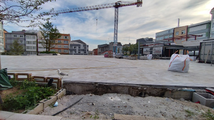 El mercado de Monte Alto tenía que estar terminado en enero. Así estaban las obras en mayo
