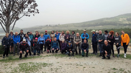 Foto de familia de una de las anteriores rutas