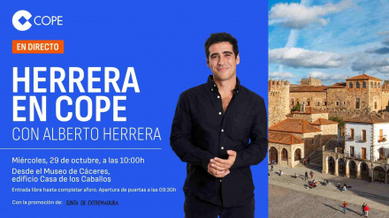 Alberto Herrera emite su programa desde Cáceres para impulsar su candidatura a Capital Europea de la Cultura