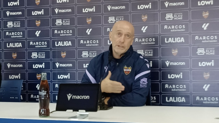 Calero, en la previa del partido en Mallorca