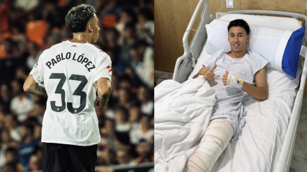 Pablo López, operado del cruzado
