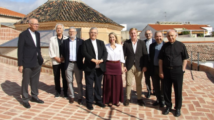 Acto de inauguración de la última fase de restauración de las cubiertas de la catedral de Badajoz