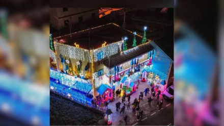 La casa navideña de Lorenzo y su familia en La Laguna (Tenerife)