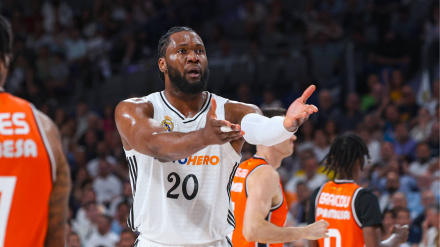 Bruno Fernando ha disputado 48 partidos con el Real Madrid, 8 esta temporada.