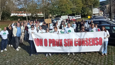 Los propietarios antes de iniciar la movilización