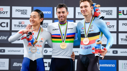 Albert Torres en el podio de Chile