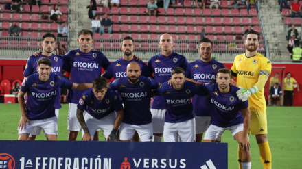 Once inicial del Hércules contra el Sevilla Atlético.