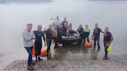 Carlos Pazos realiza por primera vez el Camino de Santiago a nado