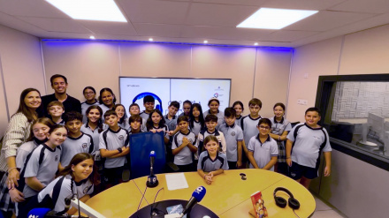 Alumnos durante la visita