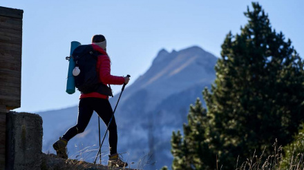 Camino de Santiago Francés por Aragón, a la altura de Candanchú