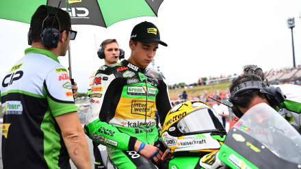 Noah Dettwiler, antes de una carrera