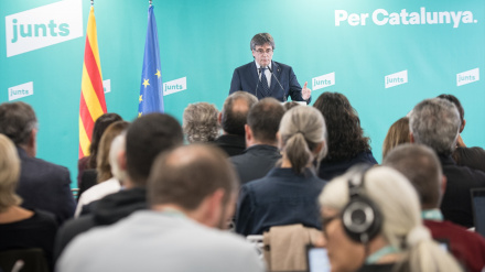 Puigdemont explica los motivos de la ruptura con el PSOE en una rueda de prensa desde Perpiñán
