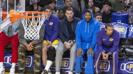 Luka Doncic y LeBron James fueron baja y los Lakers perdieron con los Blazers.