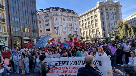 Manifestación contra el bullying en Bilbao