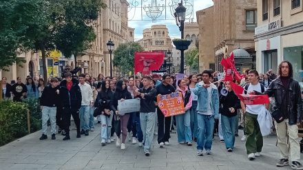 Concentración de estudiantes contra el Bullying en Salamanca