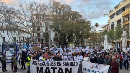Concentración en defensa de la sanidad pública a principio de 2025