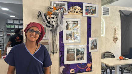 Nawal hoy continúa con su sonrisa incansable y en un renovada pastelería Orba