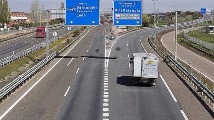 Acceso a la Carretera P11 en Villamuriel de Cerrato