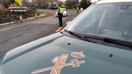 Patrulla de vigilancia de la Guardia Civil