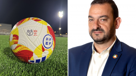 Manuel Ángel Álvarez, alcalde de Mieres, en la previa del Caudal-Sporting, en Deportes COPE Asturias