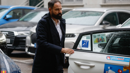 El exgerente del PSOE, Mariano Moreno Pavón, a su llegada al Tribunal Supremo