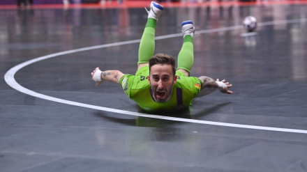 Mario Rivillos en la primera Champions