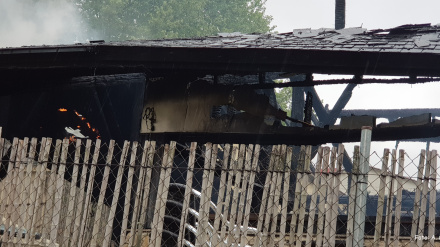 Las termas de A Chavasqueira quedaron calcinadas por un incendio en 2019
