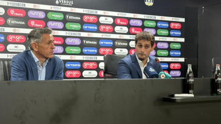 Alonso y Arribas, esta mañana en el estadio